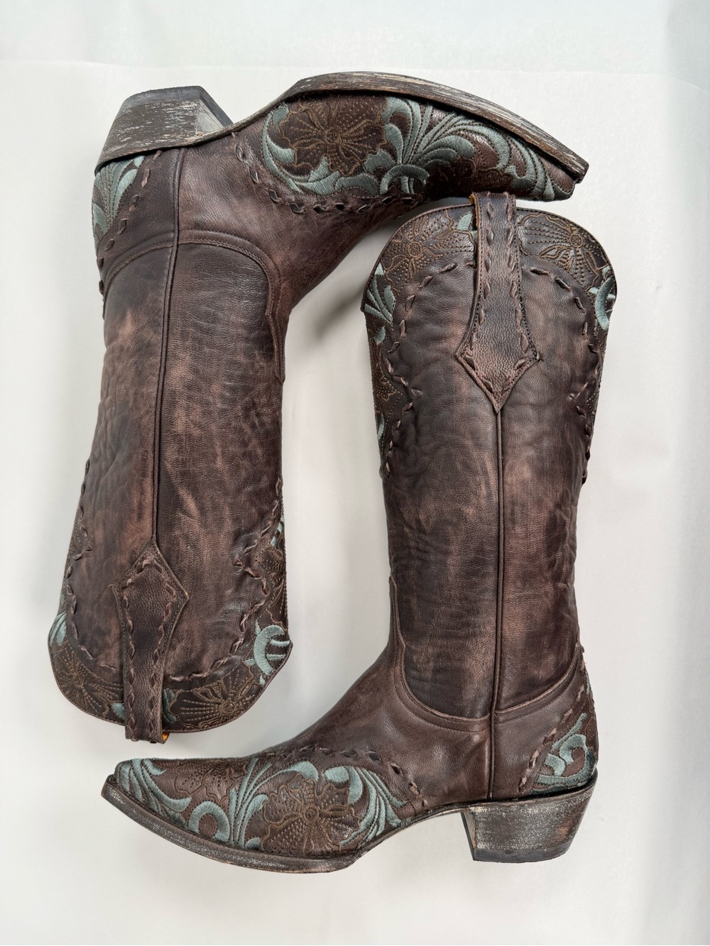 Old Gringo Women's Erin Cowgirl Boots Size 7.5 B Floral Brown Leather Rodeo - Picture 6 of 16